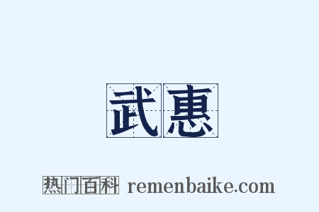 武惠是什么意思的图片